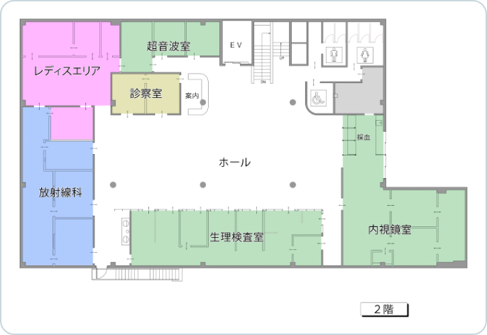 2階のフロアガイド図